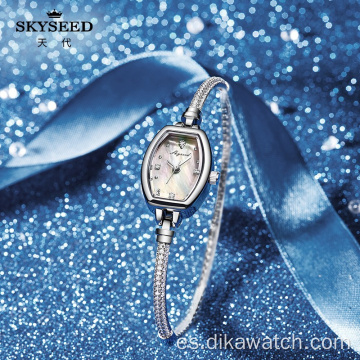 Reloj SKYSEED belleza clásica elegante esfera de nácar